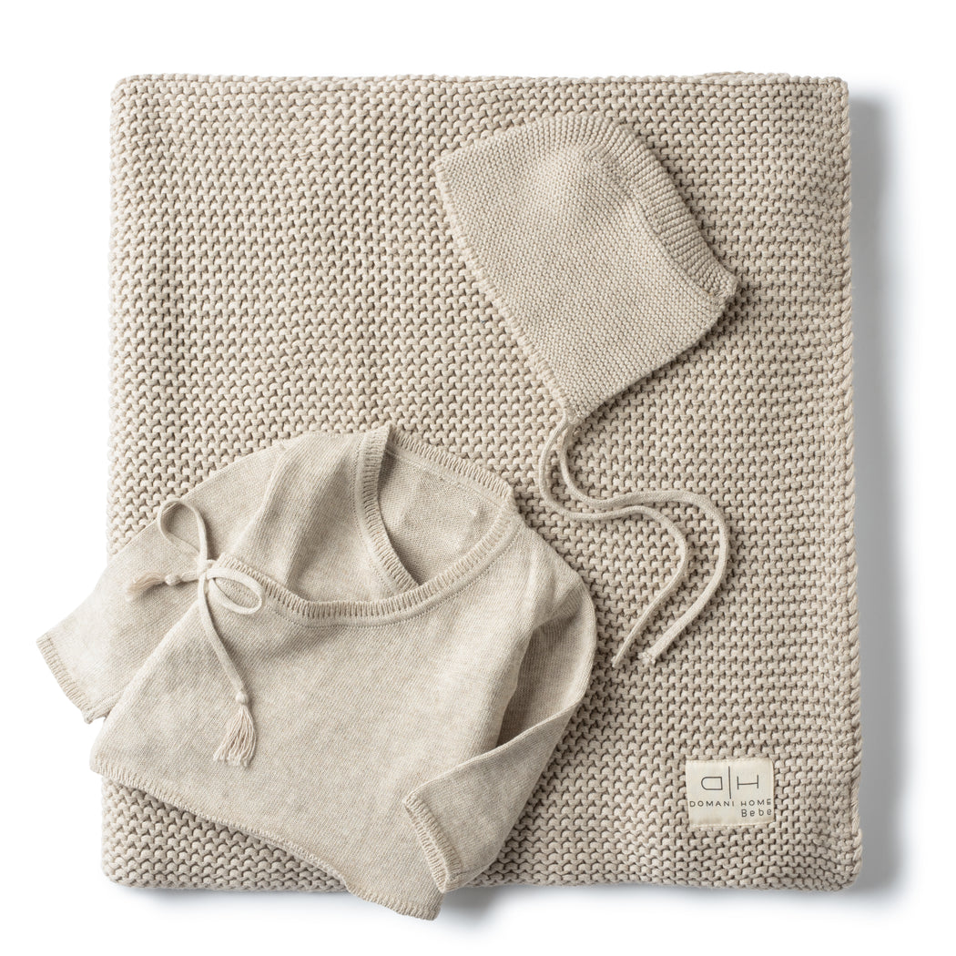 DH Chunky Taupe 3 Piece Baby Set