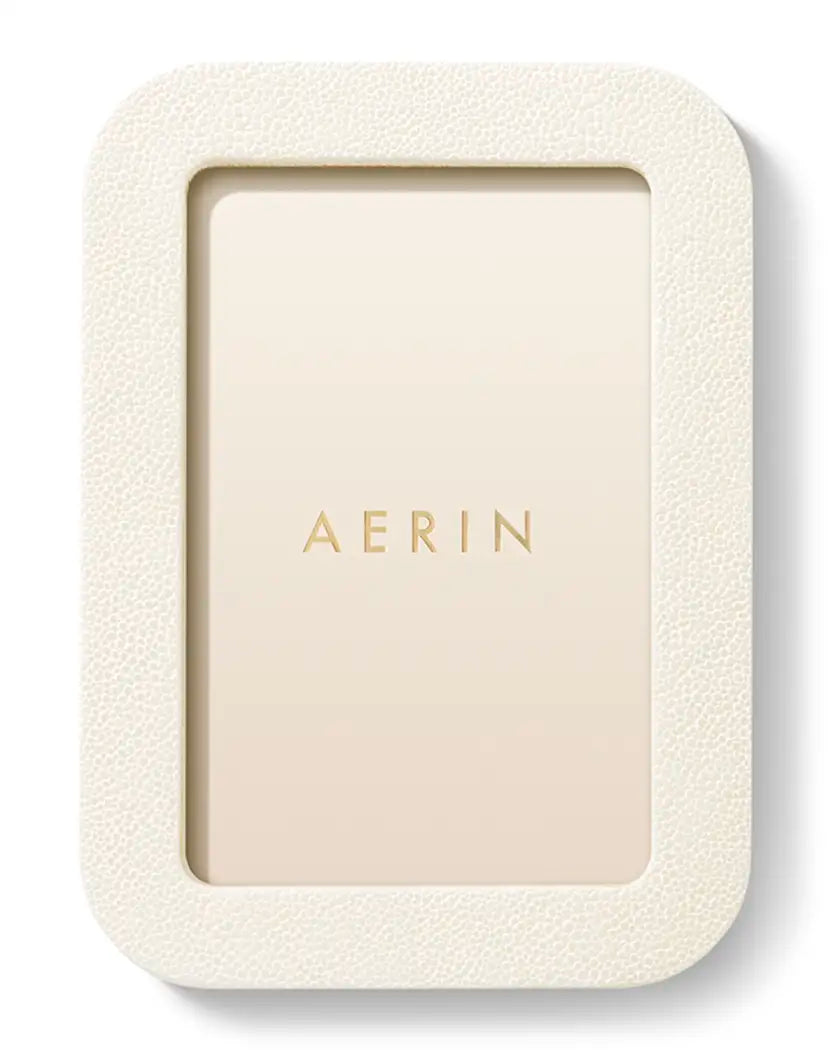 Aerin Cream Shagreen Frame
