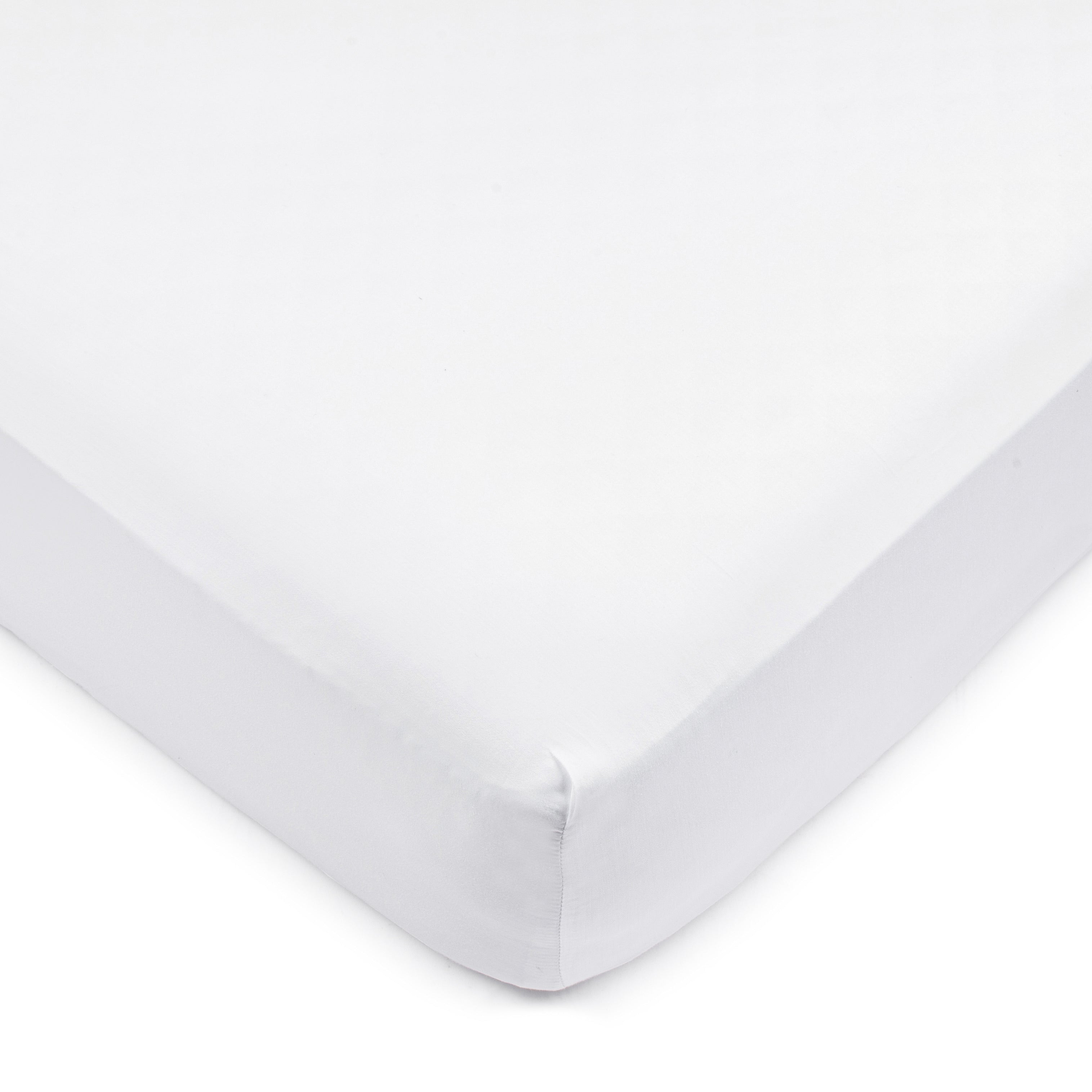DH Premium White Sateen Crib Sheet