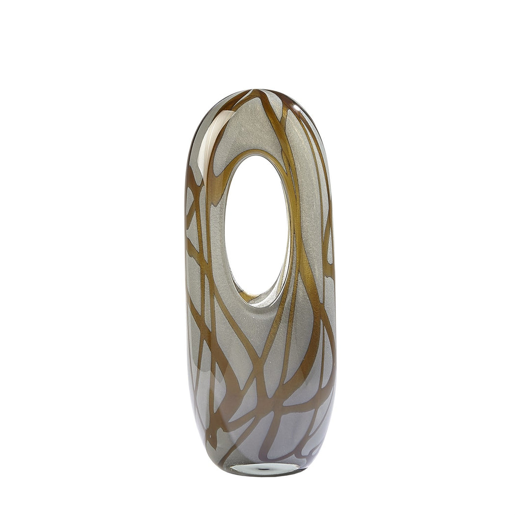 Amber Swirl Vase