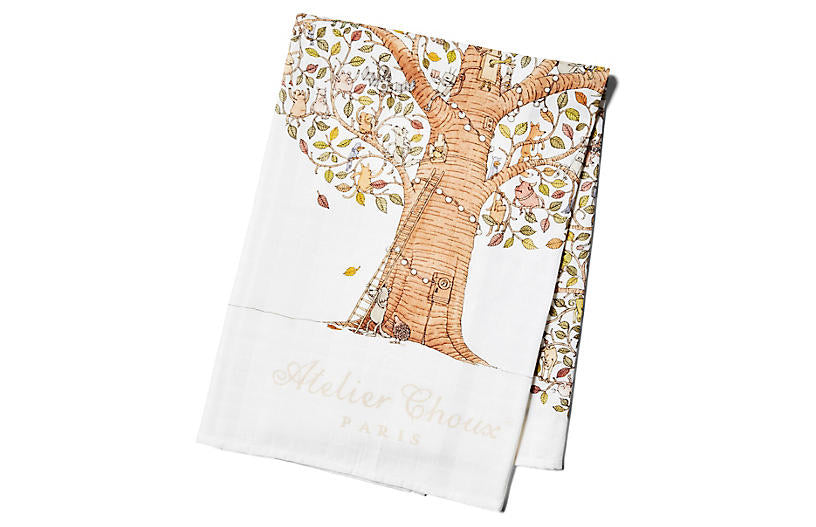 Atelier Choux Family & Friends Tree Swaddle Blanket