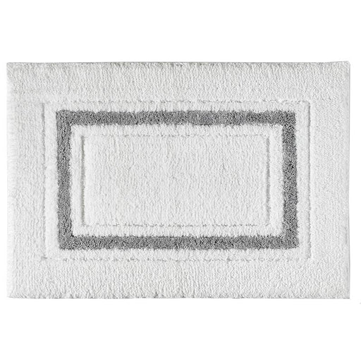 Charcoal Framed Bath Rug