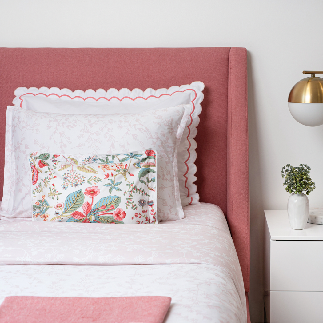 Eva Pink Linen Set 4PC