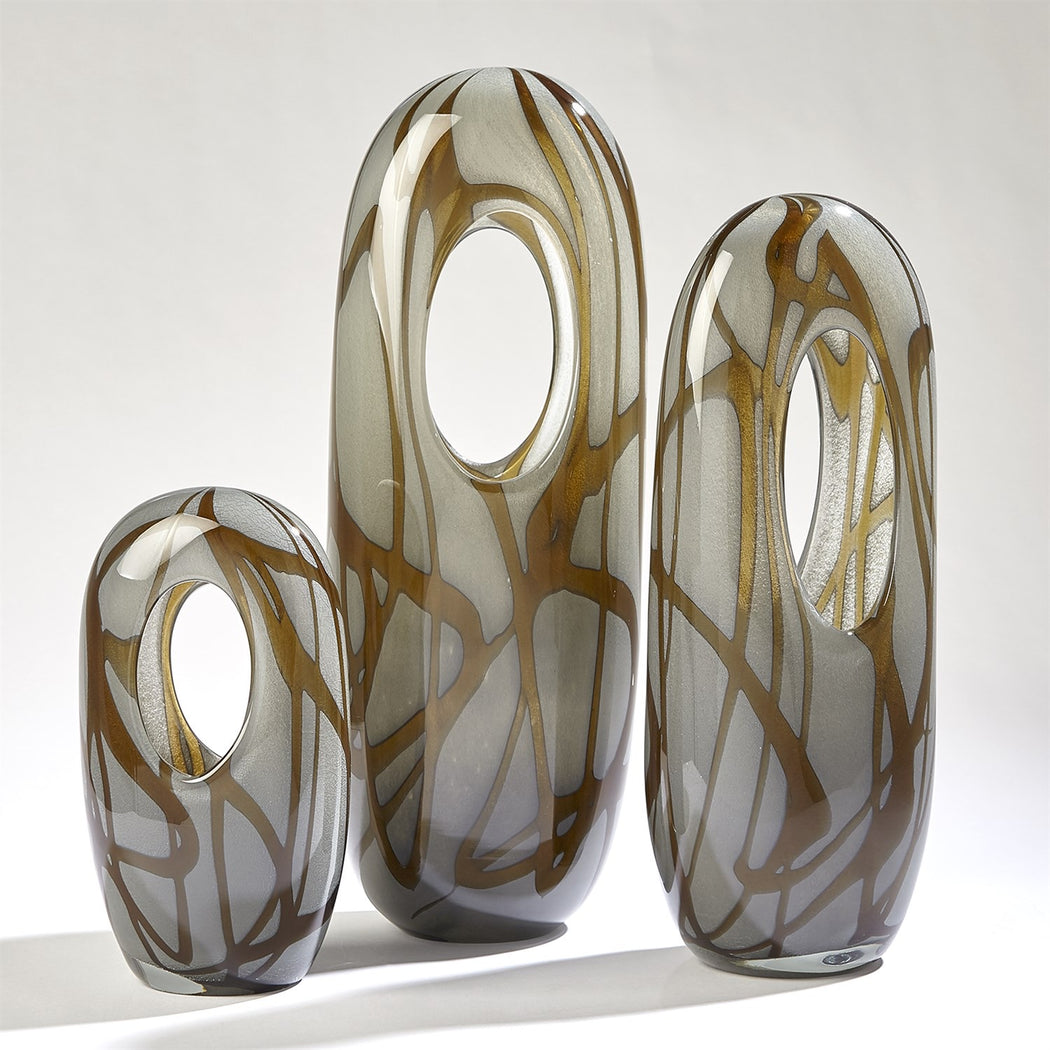 Amber Swirl Vase