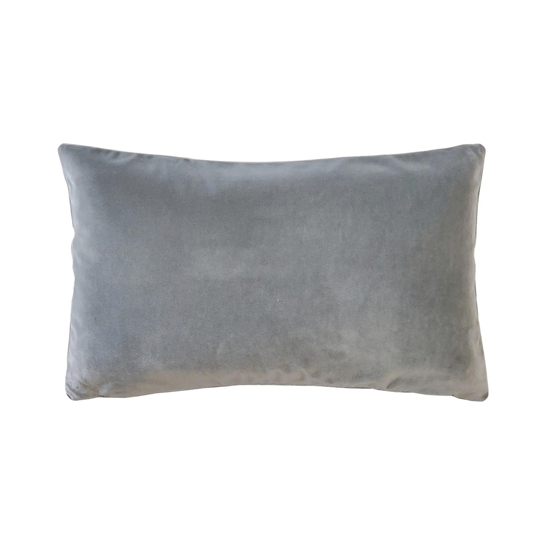 Cast Silver Velvet Accent Pillow