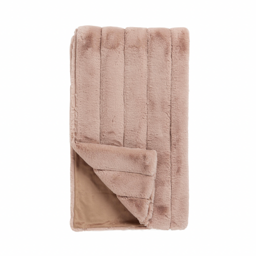 Blush Posh Fur Throw