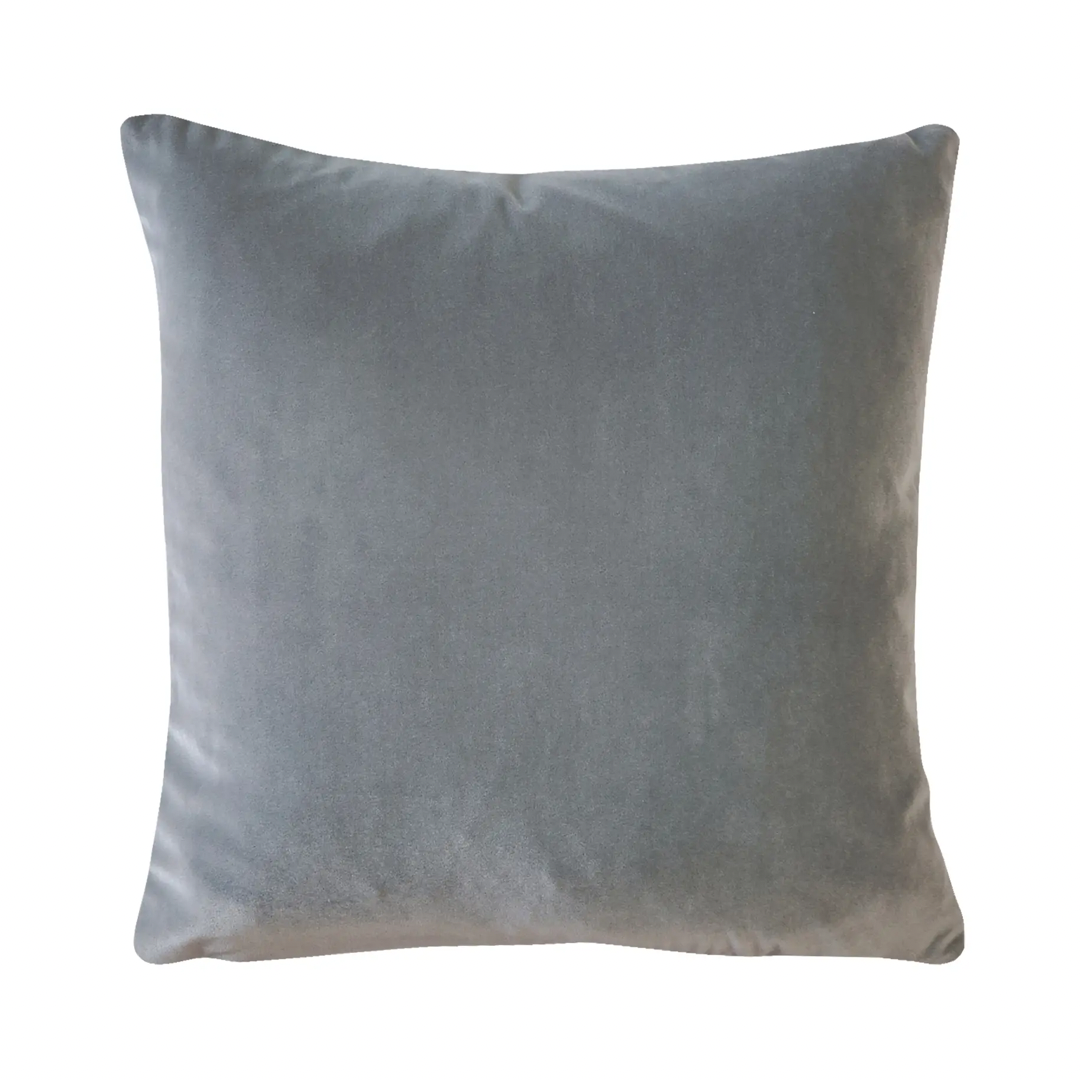 Cast Silver Velvet Accent Pillow