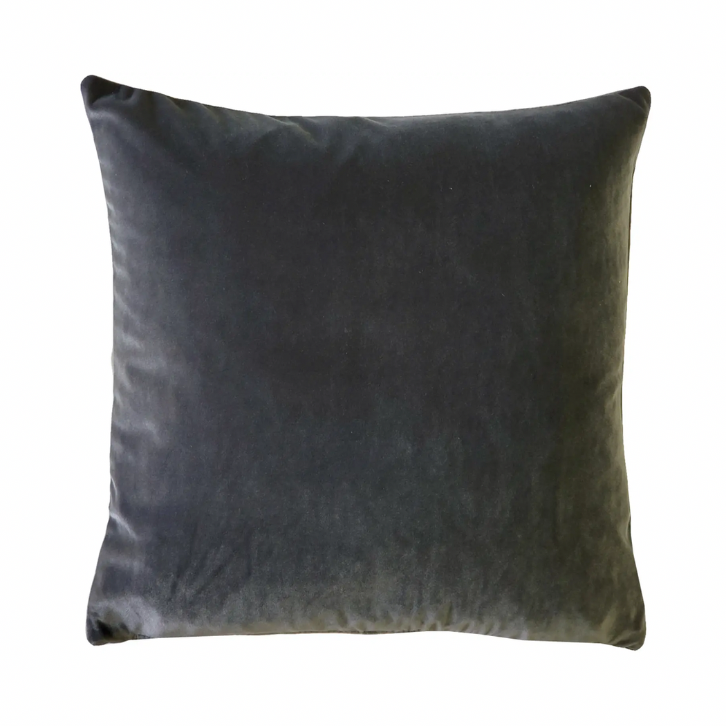 Cast Graphite Gray Velvet Accent Pillow