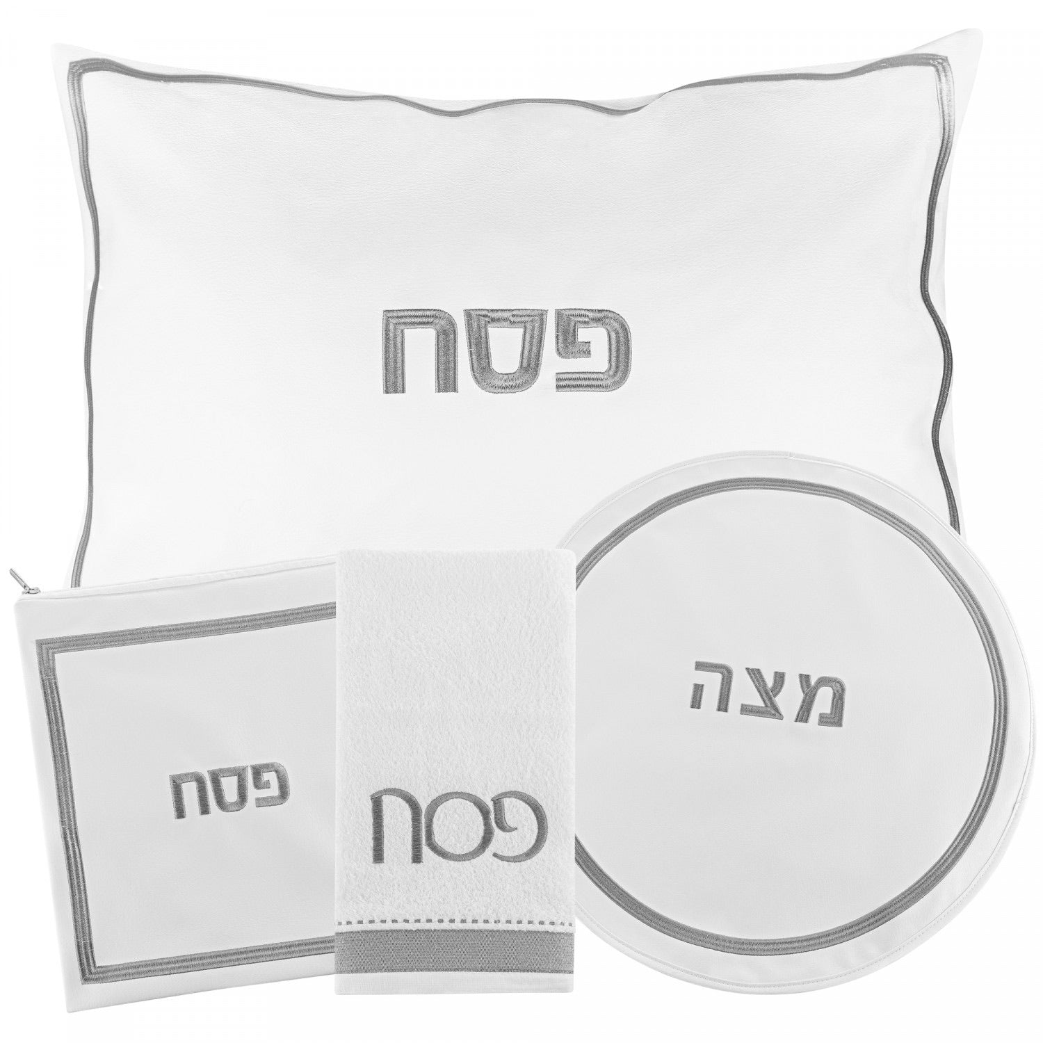 Leather Hotel Silver Pesach Set